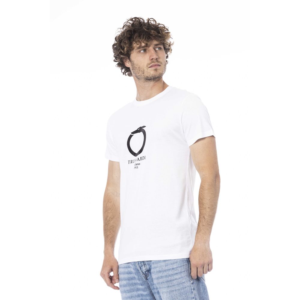 Trussardi Beachwear Hvid T-shirt i bomuld