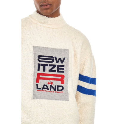 La Martina Hvid Polyamid Sweater
