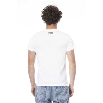 Cavalli Class Hvid Bomuld Herre T-shirt