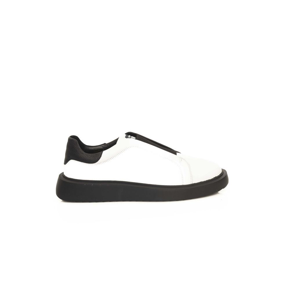 Cerruti 1881 Hvid Kalveskinds Herre Sneaker