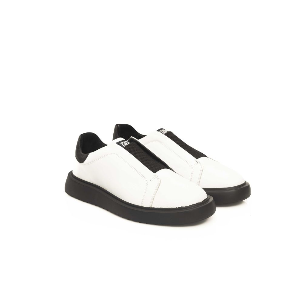 Cerruti 1881 Hvid Kalveskinds Herre Sneaker