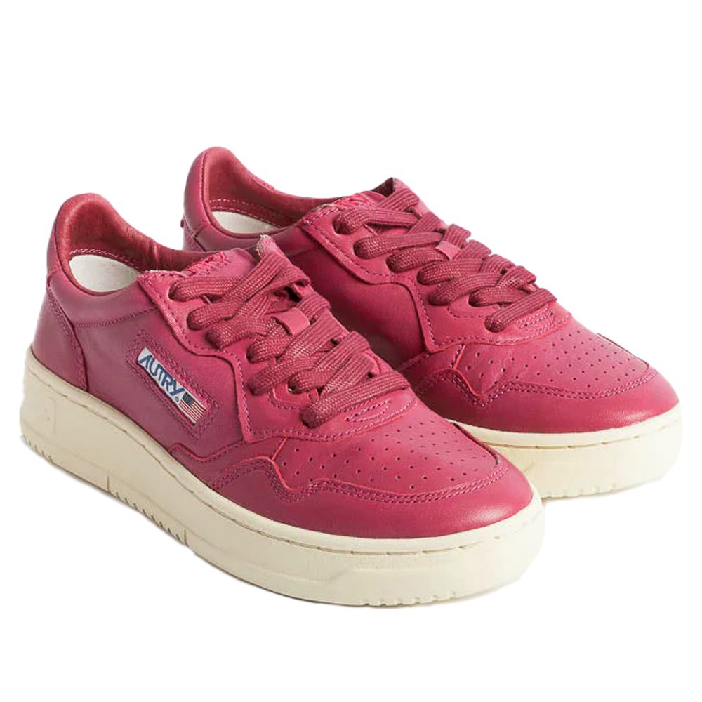 Autry Fuchsia læder Di Capra sneaker