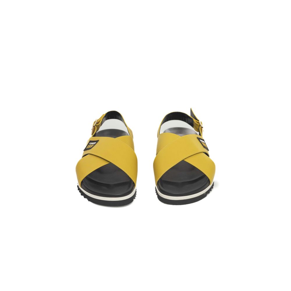 Cerruti 1881 Gul Kalveskinds Sandal til Kvinder