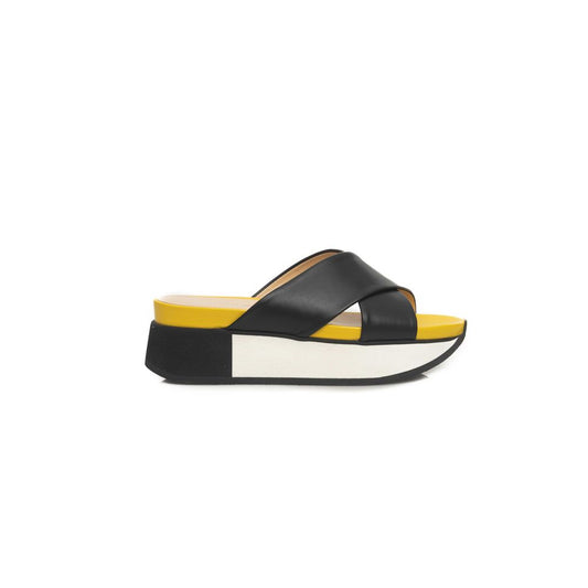 Cerruti 1881 Sort Kalveskinds Sandal til Kvinder