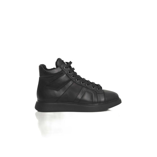 Cerruti 1881 sort lædersneaker til kvinder