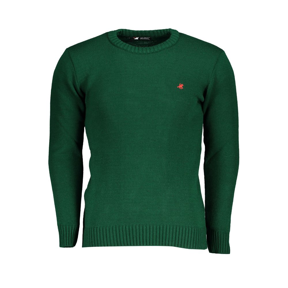 US Grand Polo Green Stof Sweater