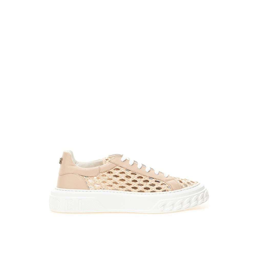 Casadei Chic beige læder sneakers