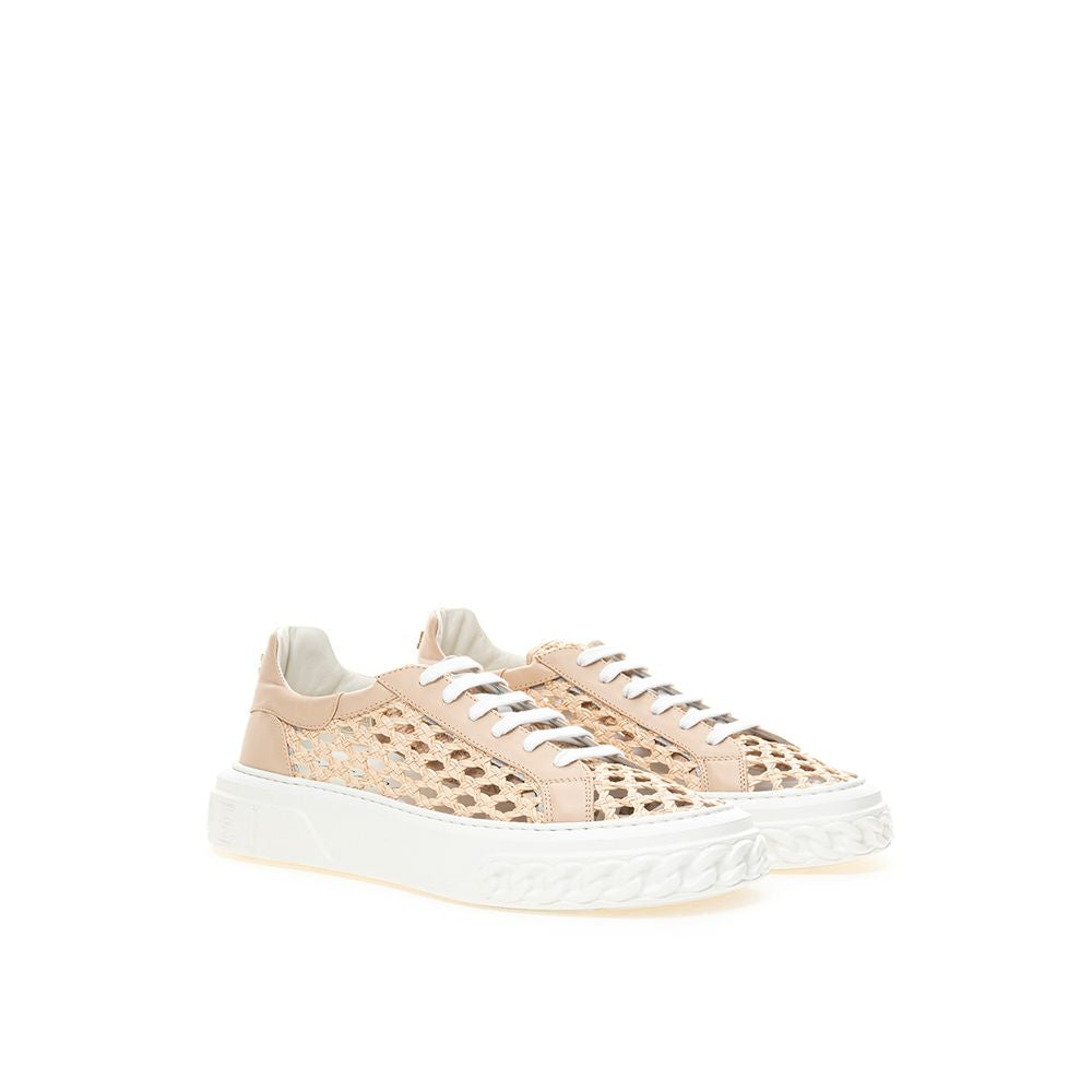 Casadei Chic beige læder sneakers