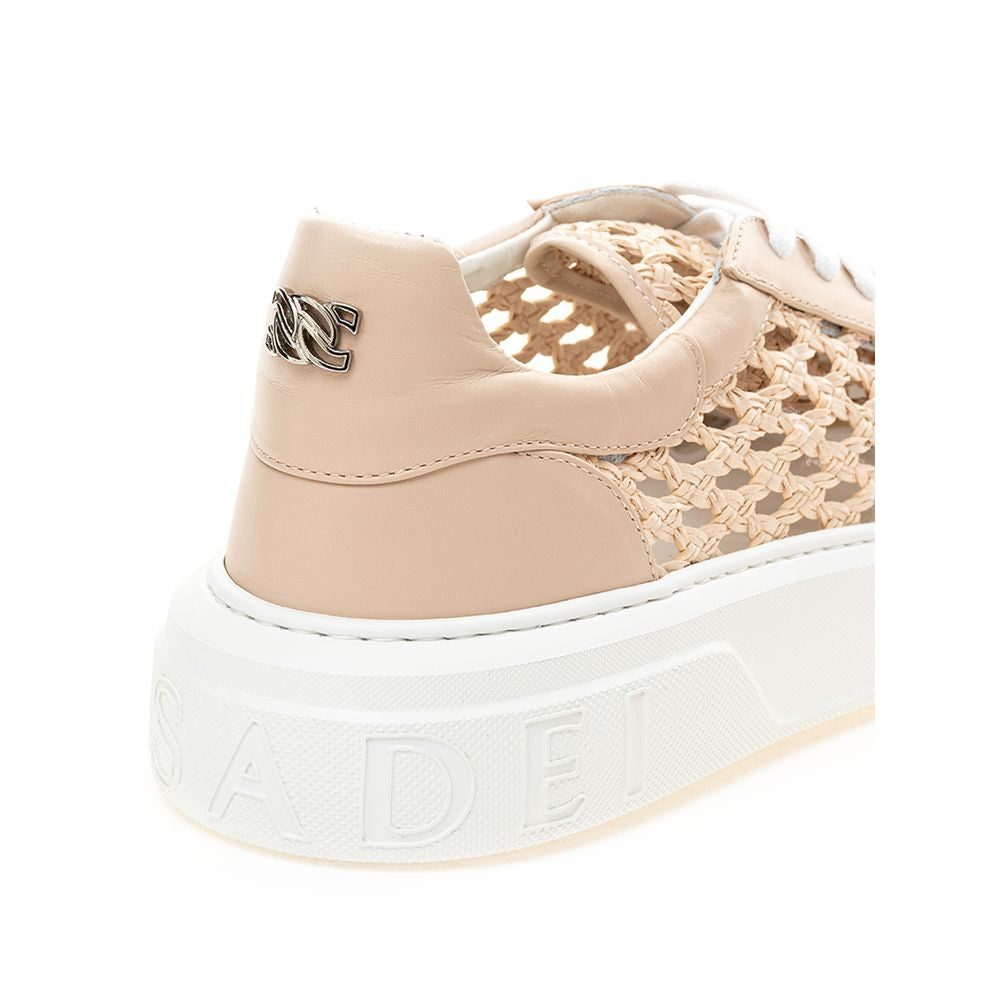 Casadei Chic beige læder sneakers