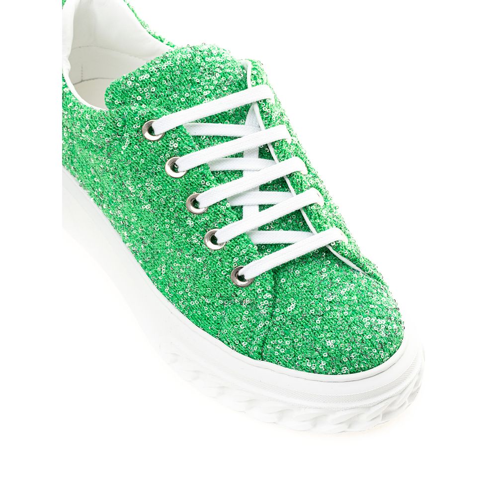 Casadei Emerald Elegance læder sneakers