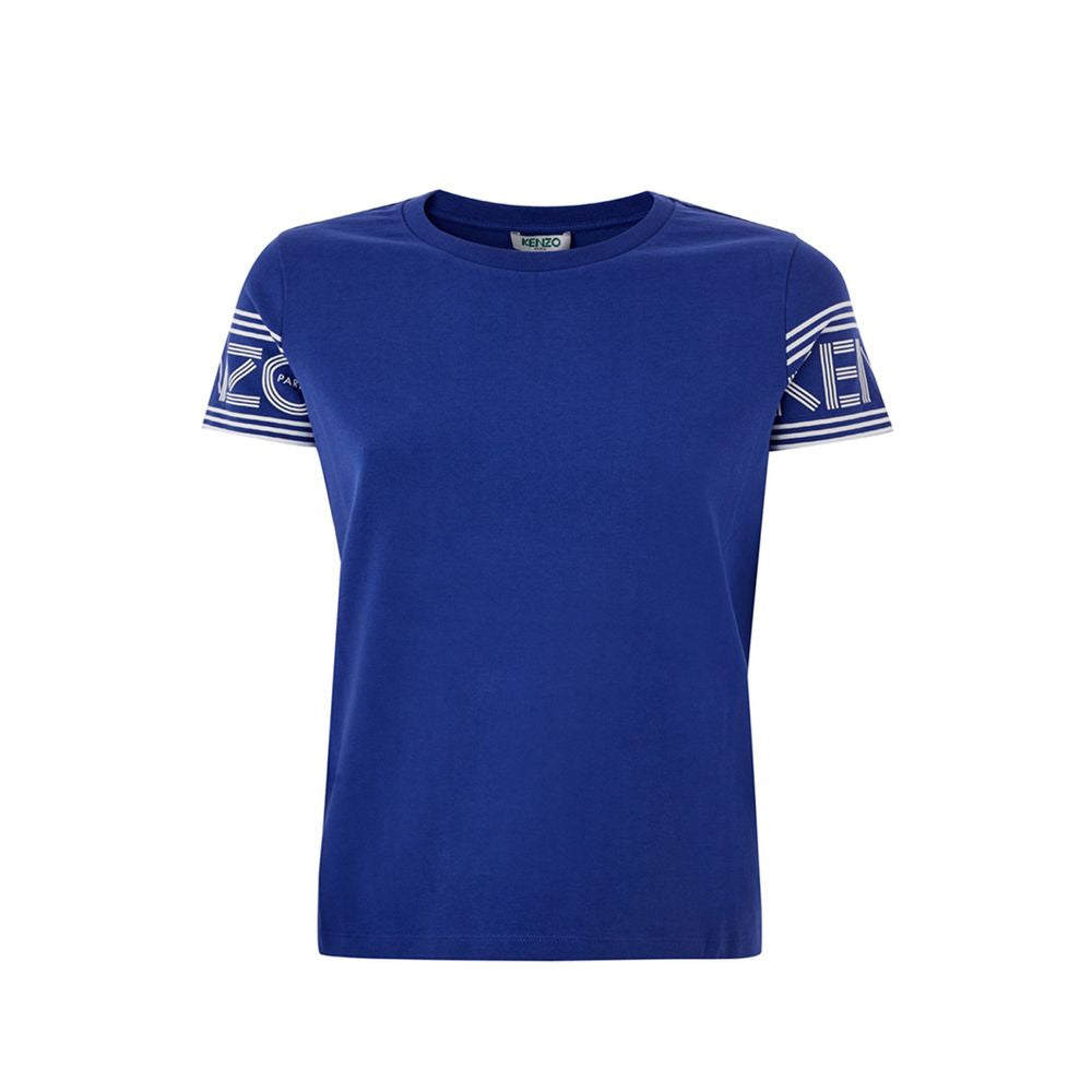 Kenzo Chic Blue Cotton Tee for stilfuld komfort