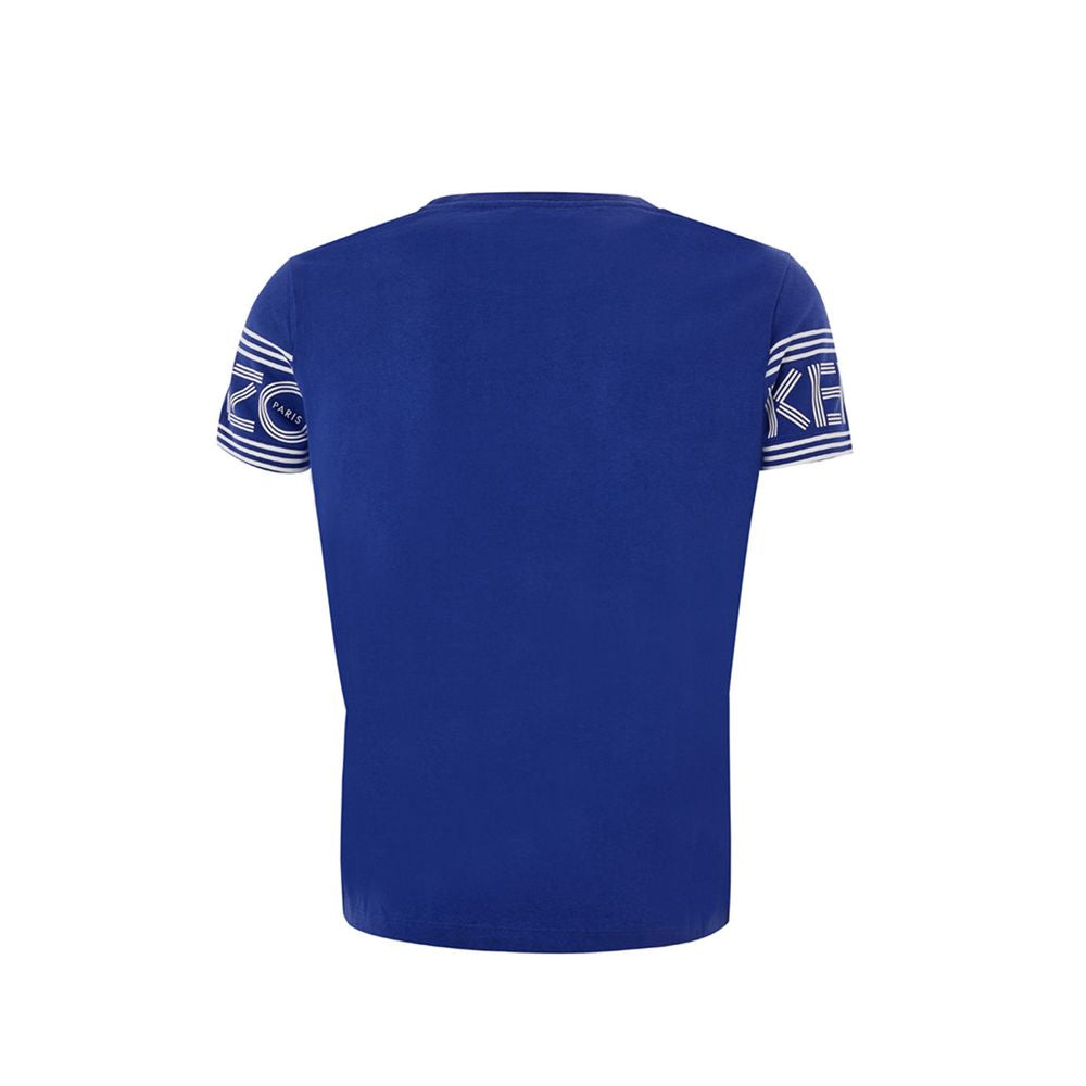 Kenzo Chic Blue Cotton Tee for stilfuld komfort