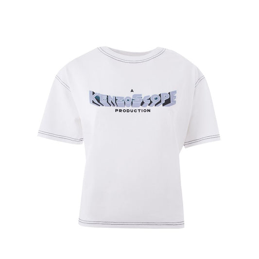 Kenzo Elegant White Bomuld Top til Damer