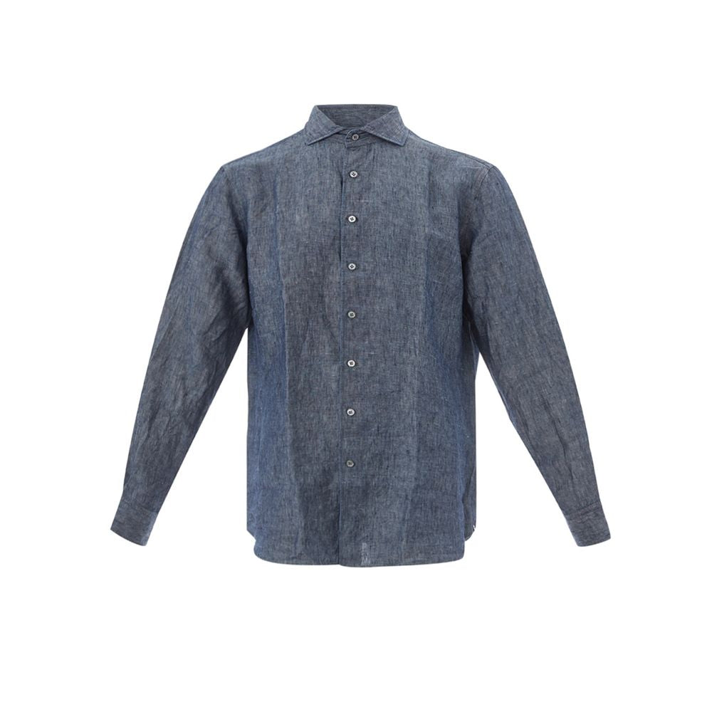 Lardini Elegant Flax Blue Shirt til mænd