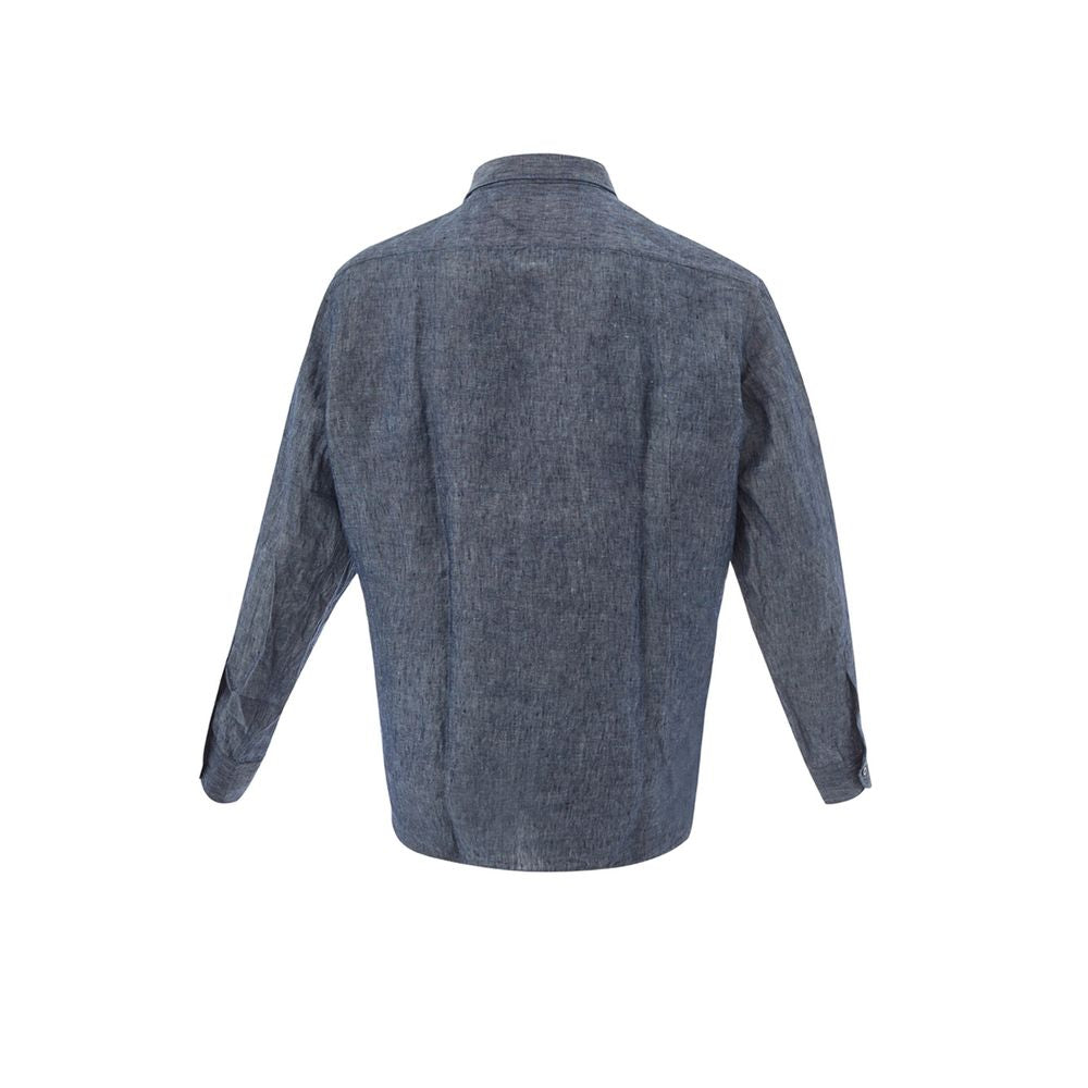 Lardini Elegant Flax Blue Shirt til mænd