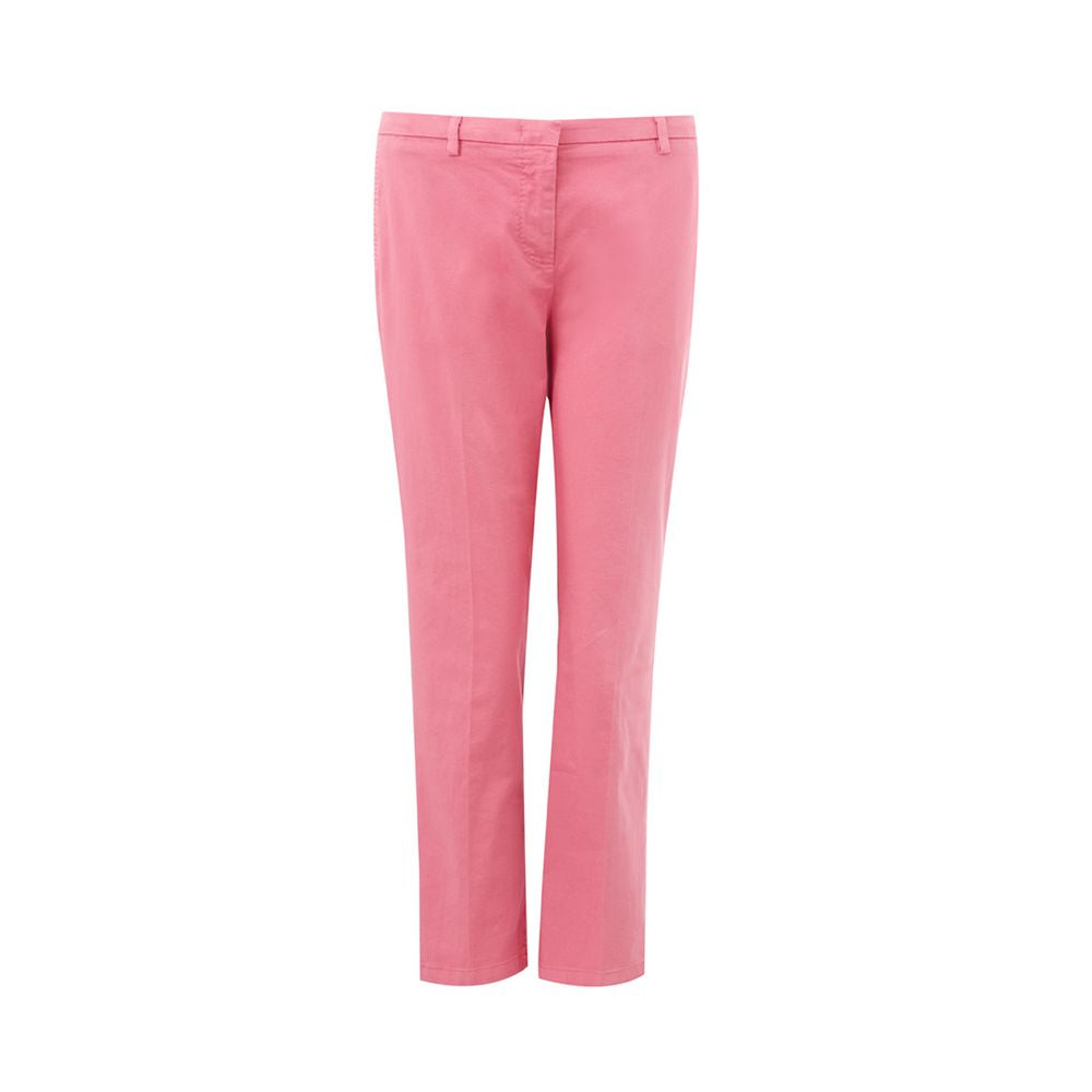 Lardini Elegant Pink bomuldsbukser til sofistikeret stil