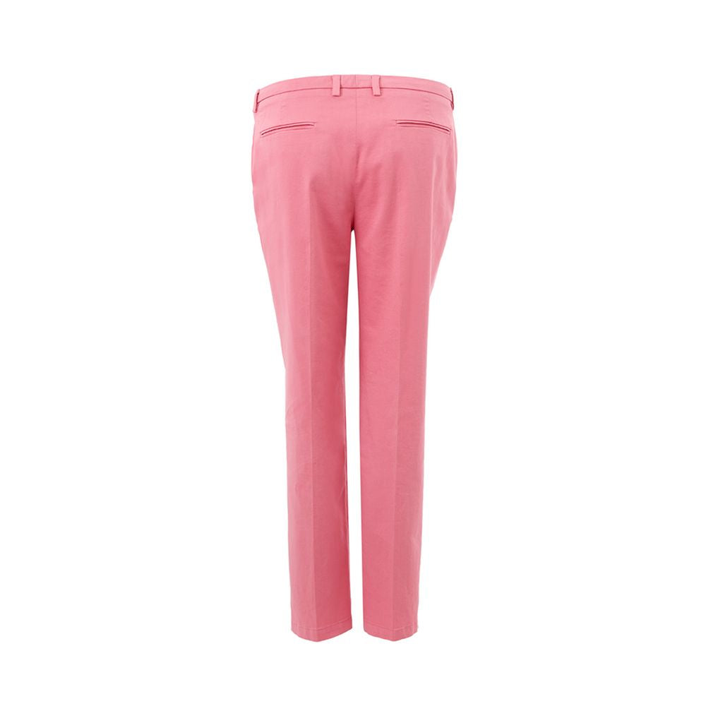 Lardini Elegant Pink bomuldsbukser til sofistikeret stil