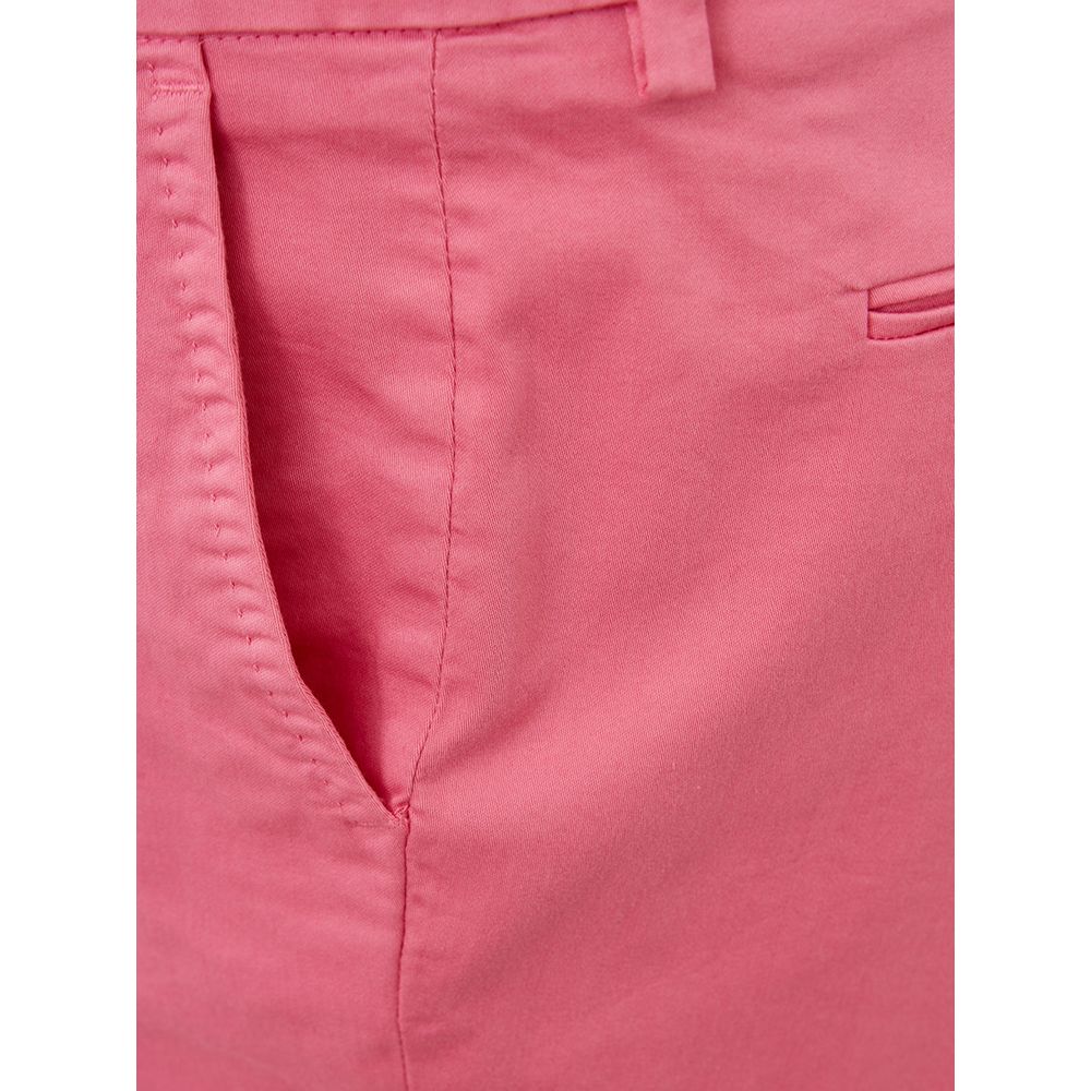 Lardini Elegant Pink bomuldsbukser til sofistikeret stil