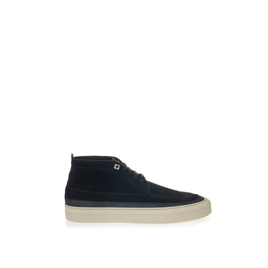 Lardini Elegant Suede Sneakers i Timeless Black