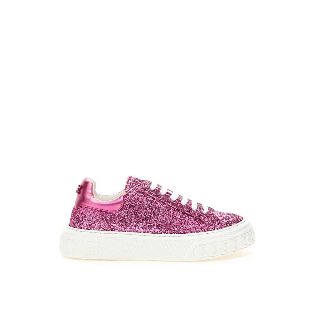 Casadei Fuchsia Elegance læder sneakers