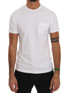 Daniele Alessandrini Elegant hvid T-shirt i bomuld med rund hals