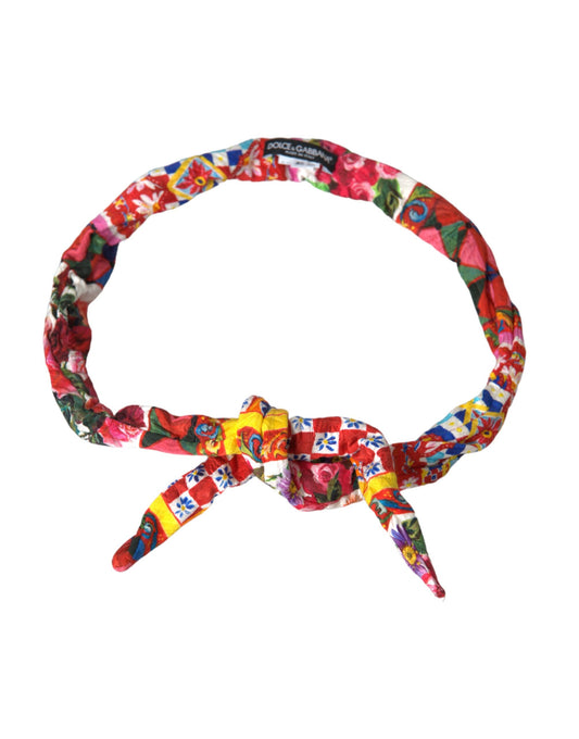 Dolce &amp; Gabbana Multicolor Carretto-print taljebælte