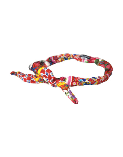 Dolce &amp; Gabbana Multicolor Carretto-print taljebælte