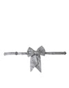 Dolce & Gabbana Silver Ribbon Silke Justerbar Hals Mænd butterfly