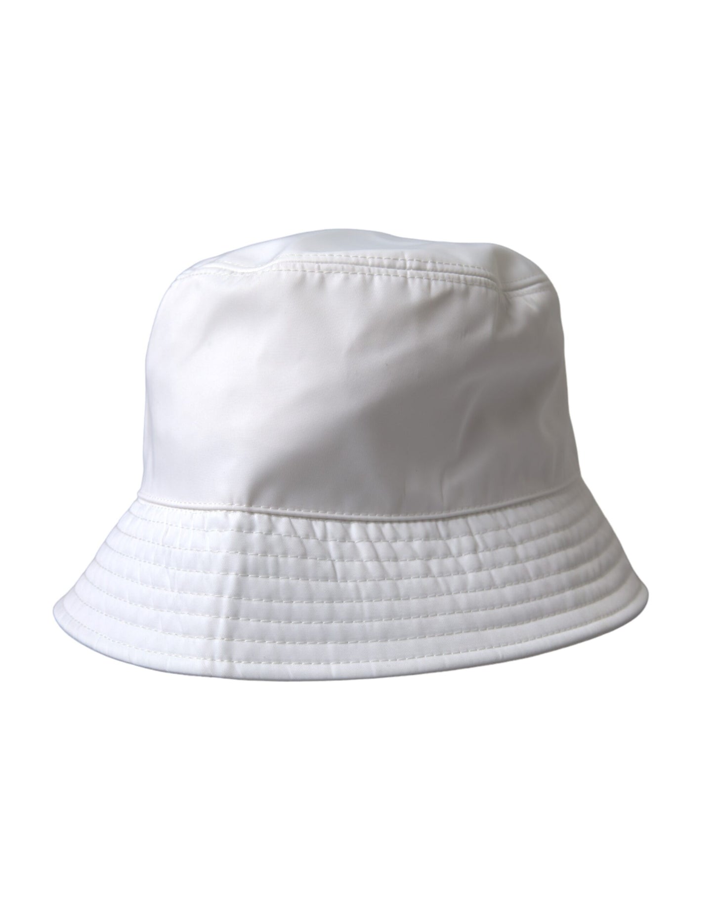 Dolce &amp; Gabbana Hvid Bomuld Cap Bucket Capello Hat Mænd