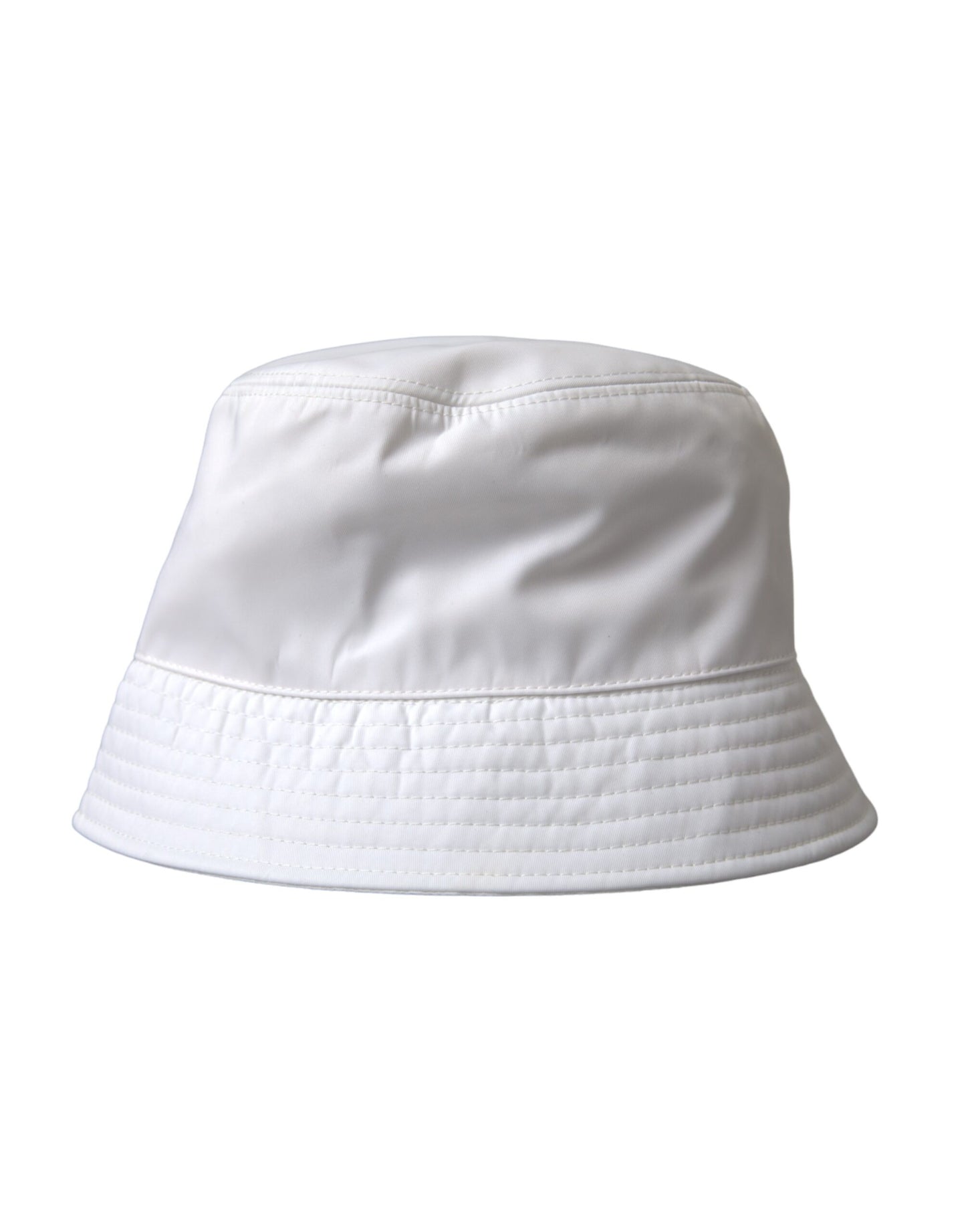 Dolce &amp; Gabbana Hvid Bomuld Cap Bucket Capello Hat Mænd