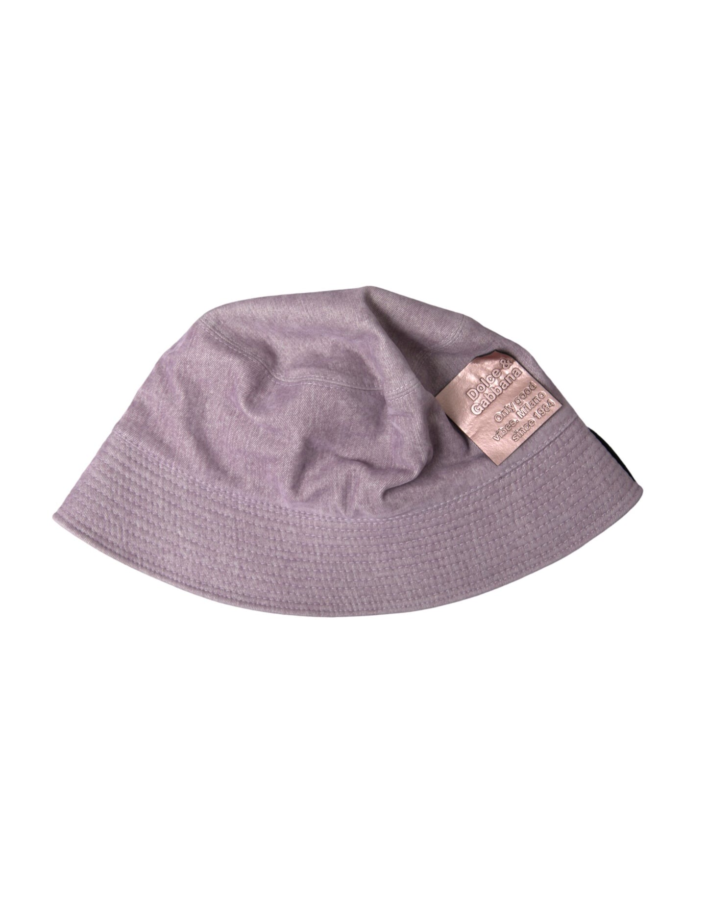 Dolce &amp; Gabbana Lysebrun Nylon Canvas Bucket Hat Mænd