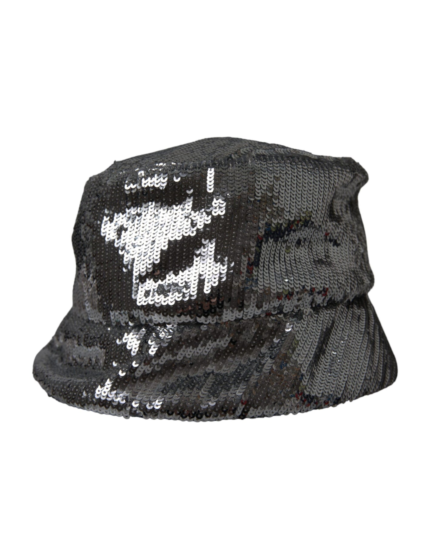 Dolce &amp; Gabbana Sølv pailletter Nylon Bucket Hat Mænd