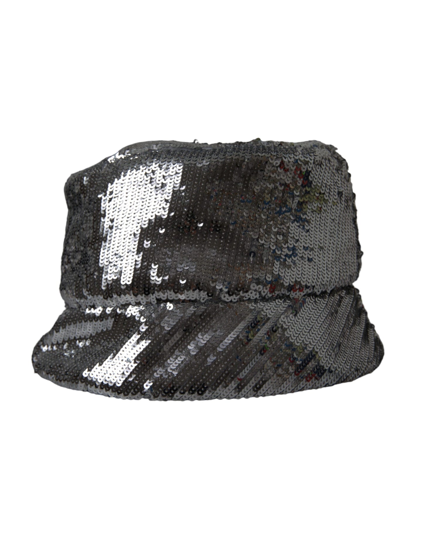 Dolce &amp; Gabbana Sølv pailletter Nylon Bucket Hat Mænd