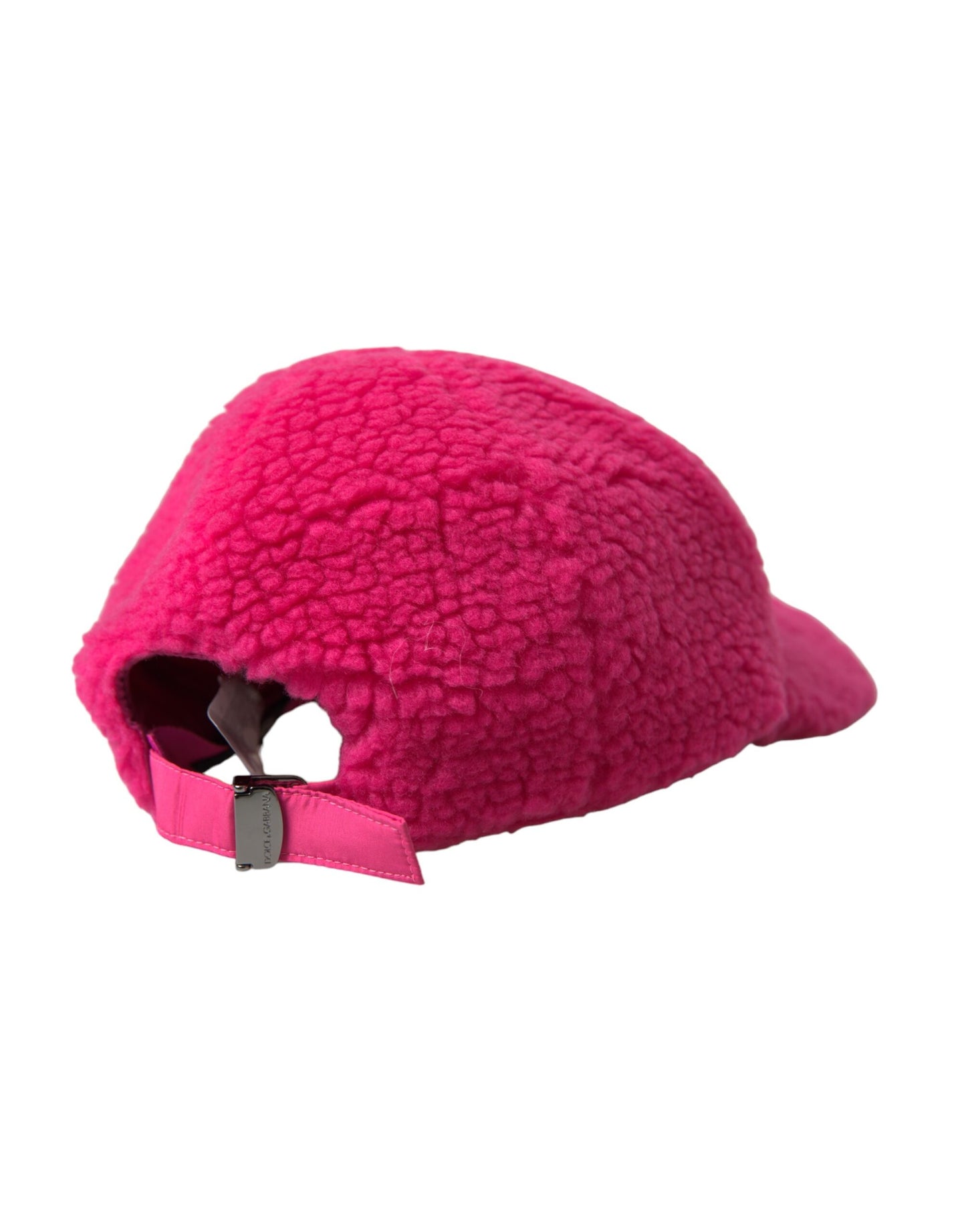 Dolce &amp; Gabbana Pink Fleece Plys Baseball Hat Herre