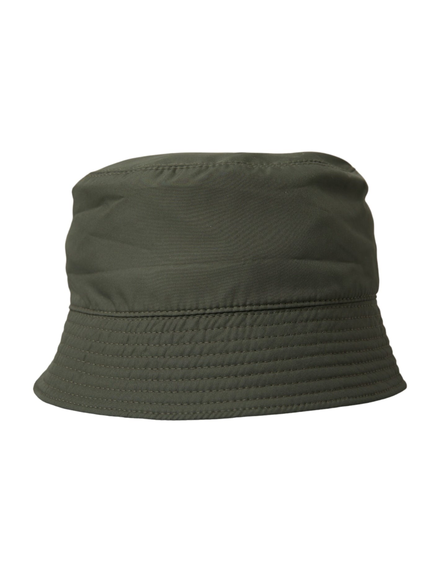 Dolce &amp; Gabbana Army Green Polyester Cap Bucket Hat Mænd