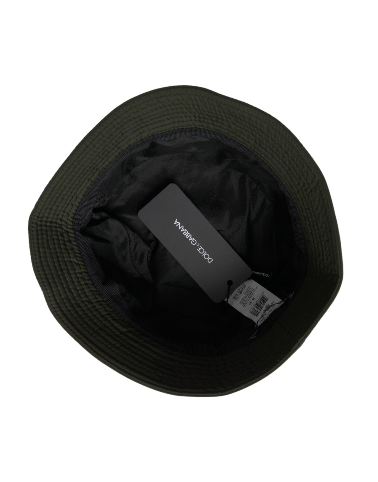 Dolce &amp; Gabbana Army Green Polyester Cap Bucket Hat Mænd