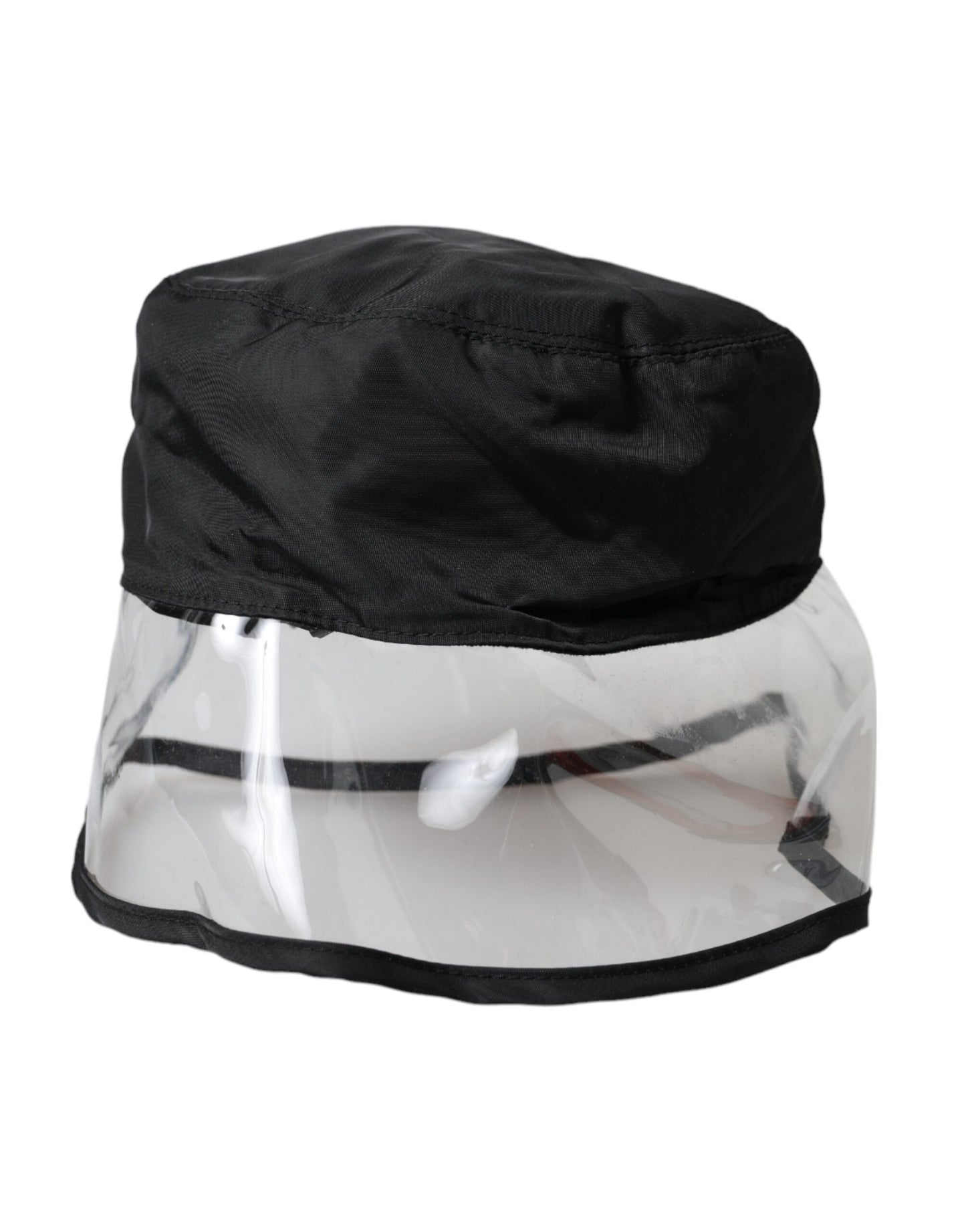 Dolce &amp; Gabbana Sort Polyester Plastic Bucket Hat Herre