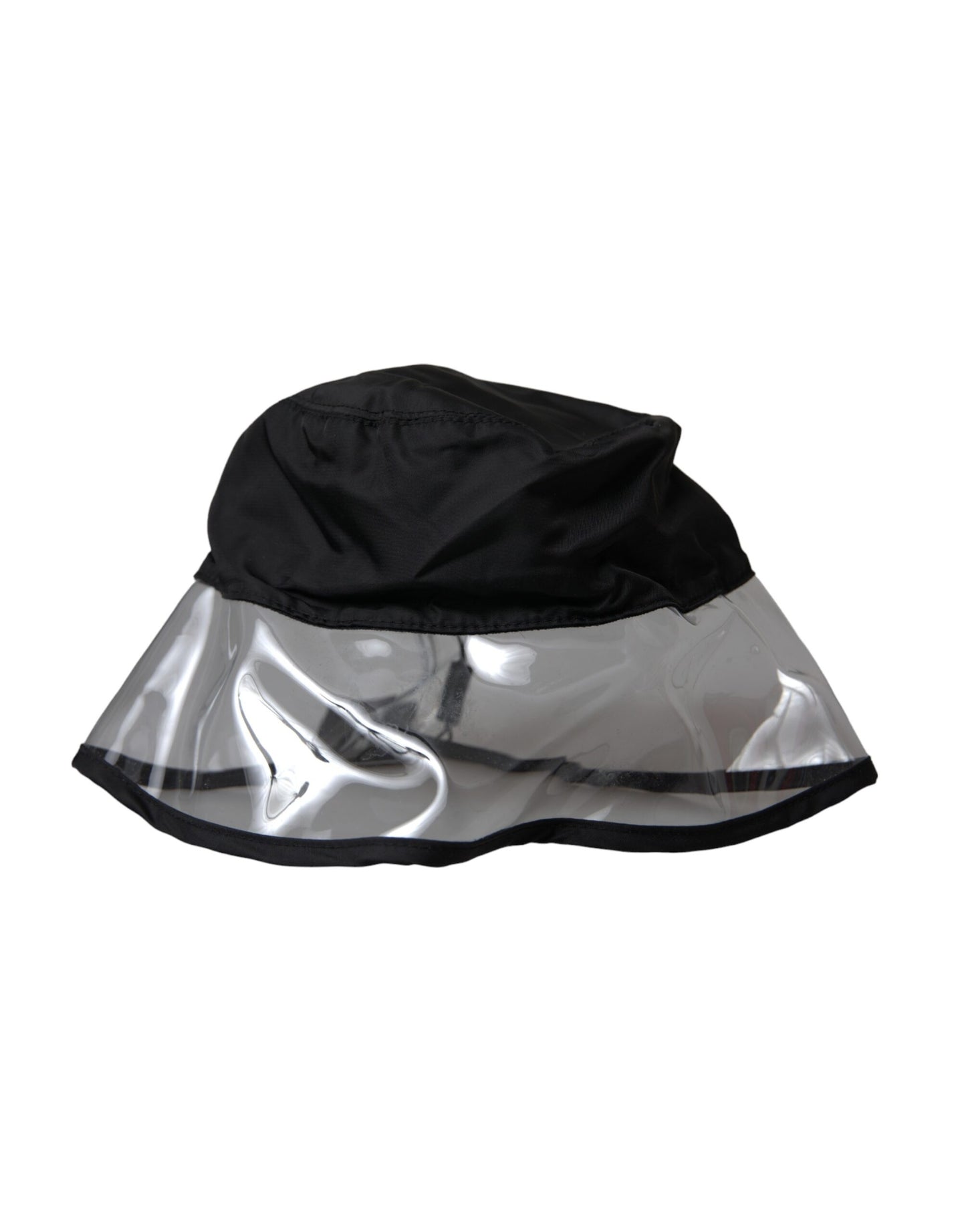 Dolce &amp; Gabbana Sort Polyester Plastic Bucket Hat Herre