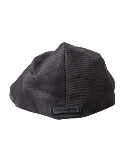 Dolce &amp; Gabbana Grå Bomuldsstof Avisboy Hat Herre