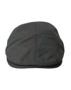 Dolce & Gabbana Mørkegrå Nylon Cloth Newsboy Hat Mænd