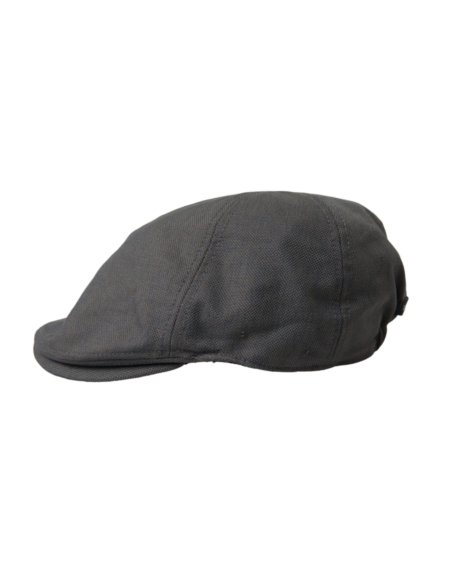 Dolce &amp; Gabbana Mørkegrå Nylon Cloth Newsboy Hat Mænd