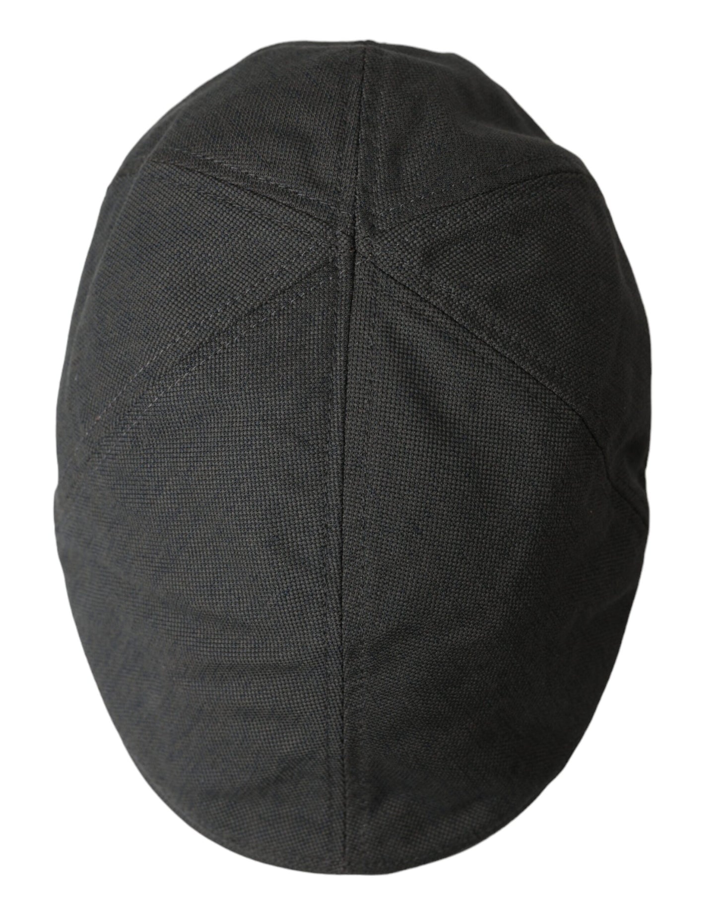 Dolce &amp; Gabbana Mørkegrå Nylon Cloth Newsboy Hat Mænd