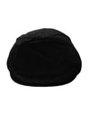 Dolce & Gabbana Black Corduroy Crown Newsboy Hat Mænd