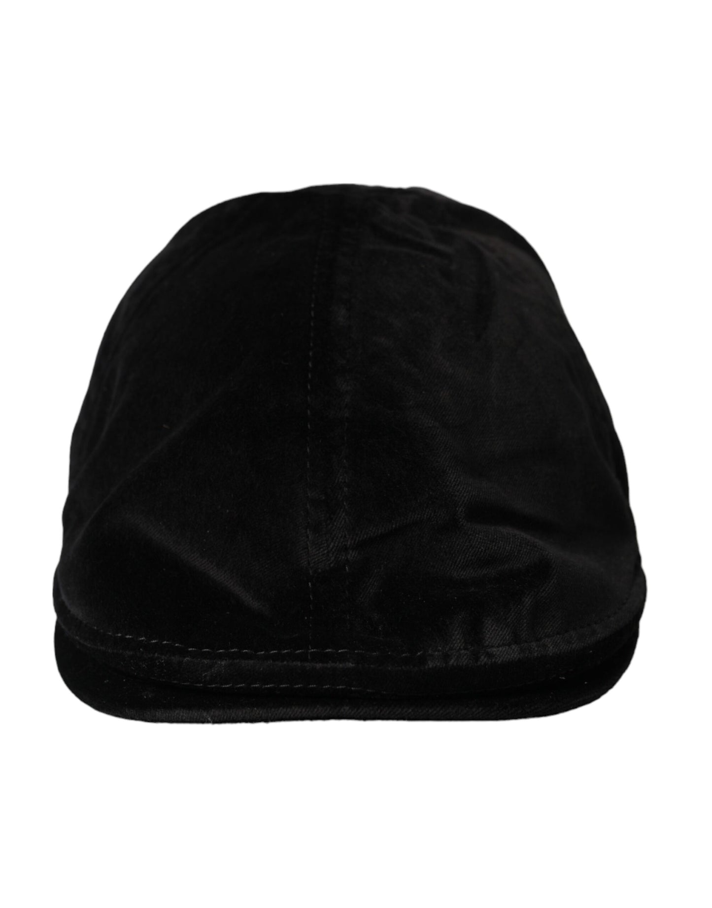 Dolce &amp; Gabbana Black Crown Cotton Newsboy Hat Mænd