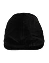 Dolce & Gabbana Black Crown Cotton Newsboy Hat Mænd