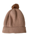 Dolce & Gabbana Brown Solid Knitted Fur Ball Vinter Beanie Hat