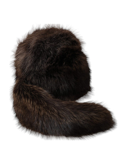 Dolce &amp; Gabbana Kvinder Brown Raccoon Fur Bucket Hat