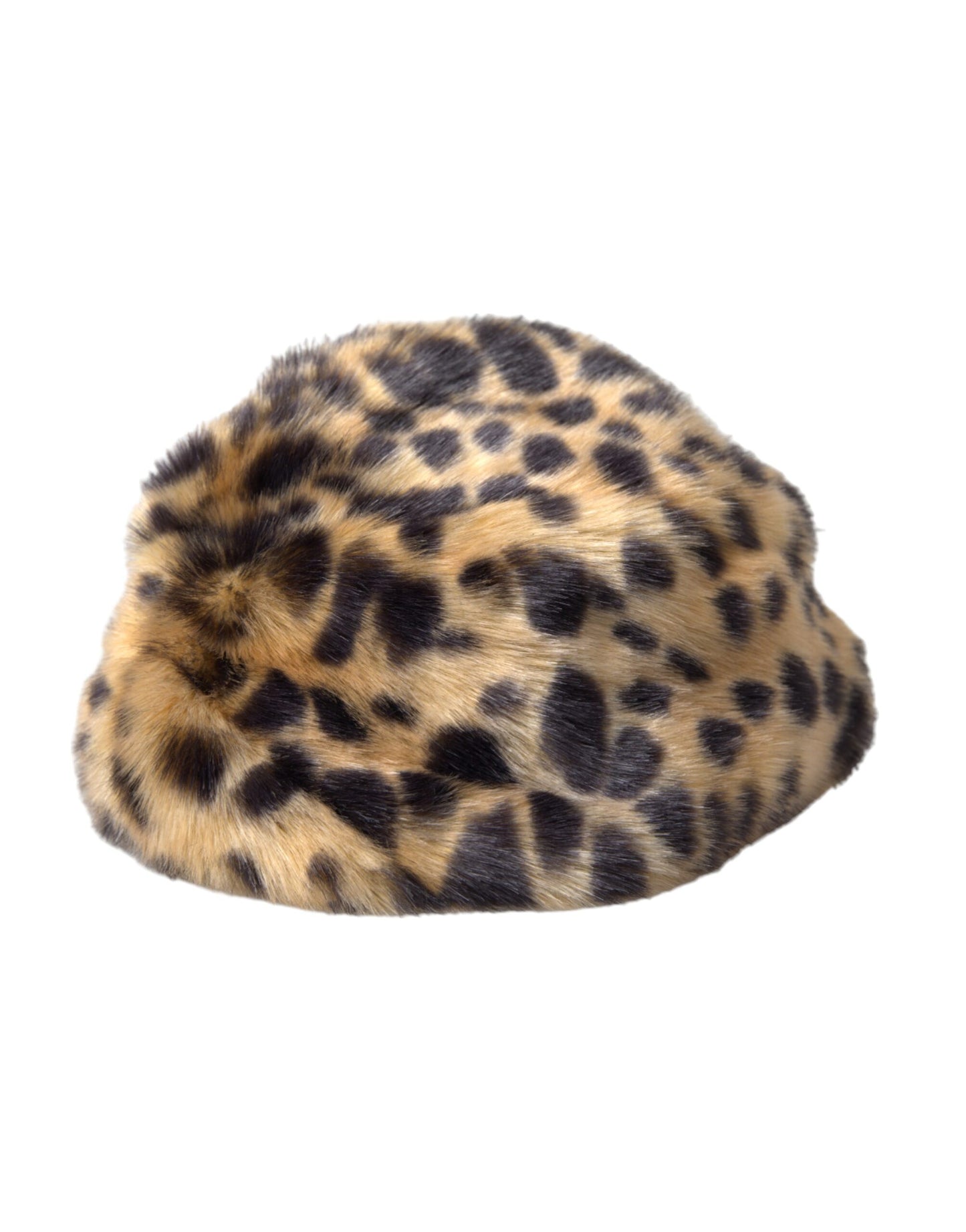 Dolce &amp; Gabbana Brun Leopard Pels Dame Bucket Hat