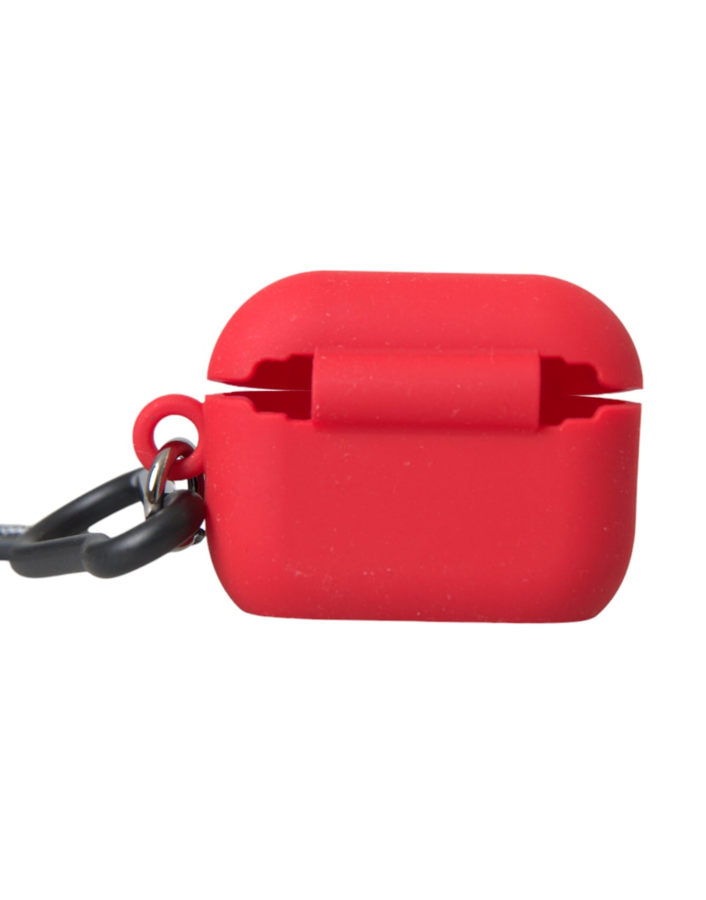 Dolce &amp; Gabbana Red Silikone Rubber Logo Præget Airpods etui