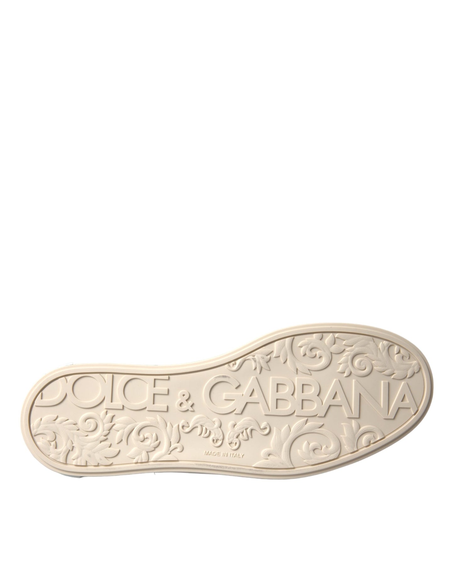 Dolce &amp; Gabbana Sølv Portofino Kalveskindsneakers Herresko